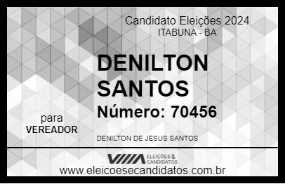 Candidato DENILTON SANTOS 2024 - ITABUNA - Eleições