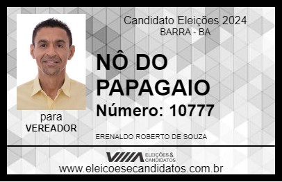 Candidato NÔ DO PAPAGAIO 2024 - BARRA - Eleições