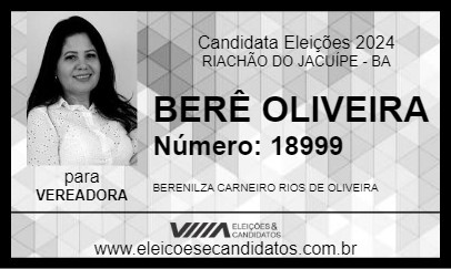 Candidato BERÊ OLIVEIRA 2024 - RIACHÃO DO JACUÍPE - Eleições