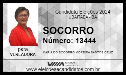 Candidato SOCORRO 2024 - UBAITABA - Eleições