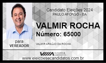 Candidato VALMIR ROCHA 2024 - PAULO AFONSO - Eleições