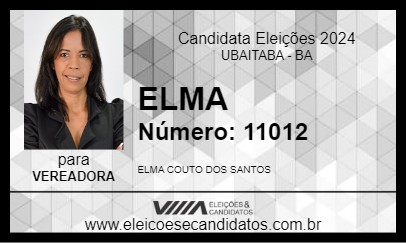 Candidato ELMA 2024 - UBAITABA - Eleições