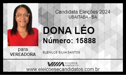 Candidato DONA LÉO 2024 - UBAITABA - Eleições