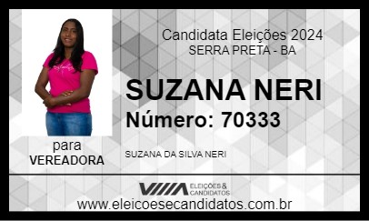 Candidato SUZANA NERI 2024 - SERRA PRETA - Eleições