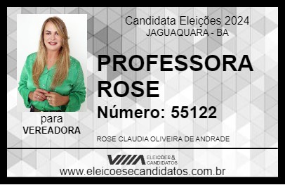 Candidato PROFESSORA ROSE 2024 - JAGUAQUARA - Eleições