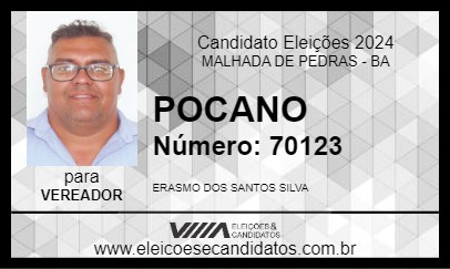 Candidato POCANO 2024 - MALHADA DE PEDRAS - Eleições