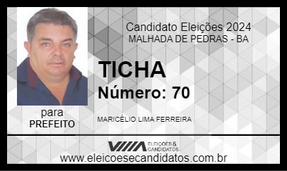 Candidato TICHA 2024 - MALHADA DE PEDRAS - Eleições