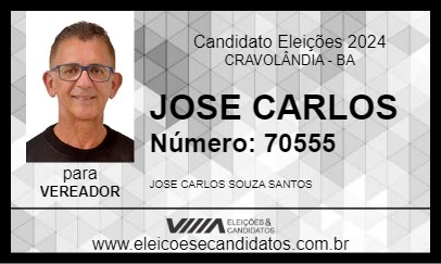 Candidato JOSE CARLOS 2024 - CRAVOLÂNDIA - Eleições