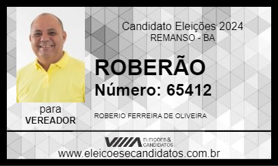 Candidato ROBERÃO 2024 - REMANSO - Eleições