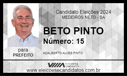 Candidato BETO PINTO 2024 - MEDEIROS NETO - Eleições