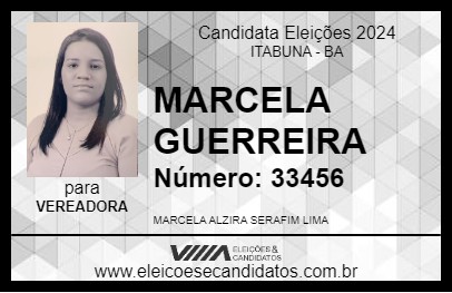 Candidato MARCELA GUERREIRA 2024 - ITABUNA - Eleições