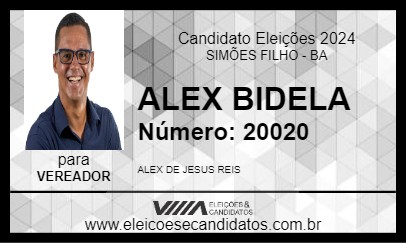 Candidato ALEX BIDELA 2024 - SIMÕES FILHO - Eleições