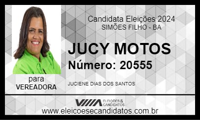 Candidato JUCY MOTOS 2024 - SIMÕES FILHO - Eleições