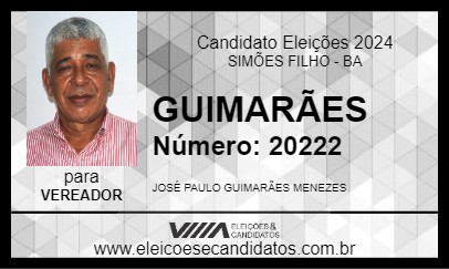 Candidato GUIMARÃES 2024 - SIMÕES FILHO - Eleições