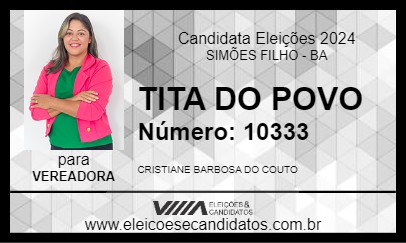 Candidato TITA DO POVO 2024 - SIMÕES FILHO - Eleições