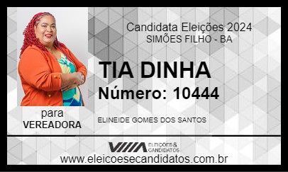 Candidato TIA DINHA 2024 - SIMÕES FILHO - Eleições