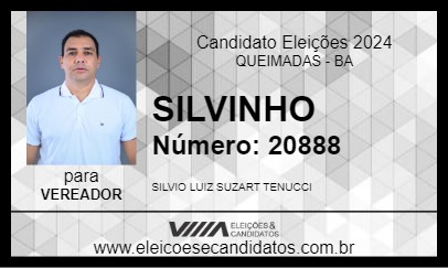 Candidato SILVINHO 2024 - QUEIMADAS - Eleições