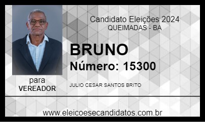 Candidato BRUNO 2024 - QUEIMADAS - Eleições