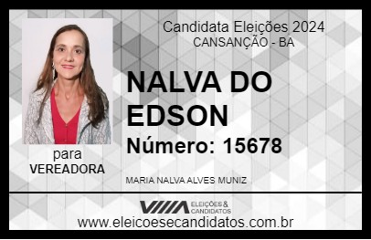 Candidato NALVA DO EDSON 2024 - CANSANÇÃO - Eleições