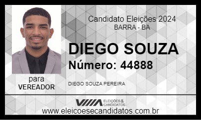 Candidato DIEGO SOUZA 2024 - BARRA - Eleições