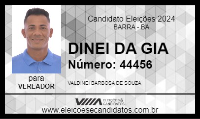 Candidato DINEI DA GIA 2024 - BARRA - Eleições