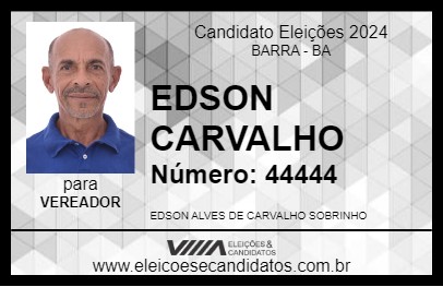 Candidato EDSON CARVALHO 2024 - BARRA - Eleições