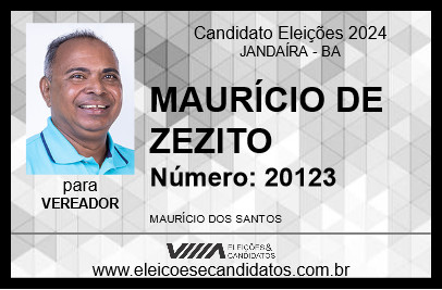 Candidato MAURÍCIO DE ZEZITO 2024 - JANDAÍRA - Eleições