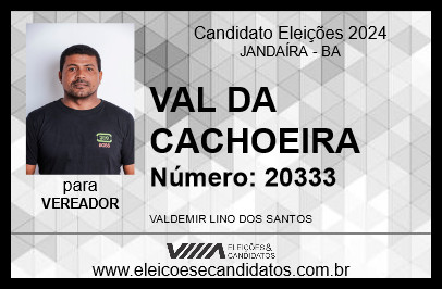 Candidato VAL DA CACHOEIRA 2024 - JANDAÍRA - Eleições