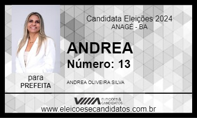 Candidato ANDREA 2024 - ANAGÉ - Eleições