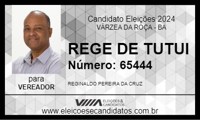 Candidato REGE DE TUTUI 2024 - VÁRZEA DA ROÇA - Eleições