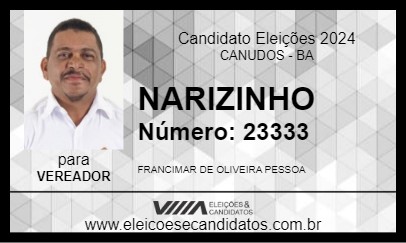 Candidato NARIZINHO 2024 - CANUDOS - Eleições