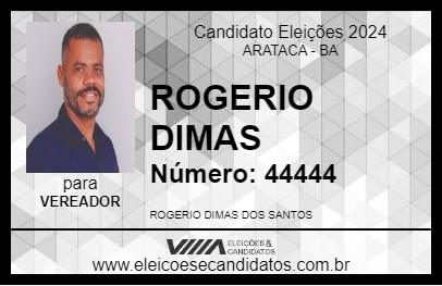 Candidato ROGERIO DIMAS 2024 - ARATACA - Eleições