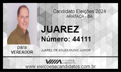 Candidato JUAREZ 2024 - ARATACA - Eleições