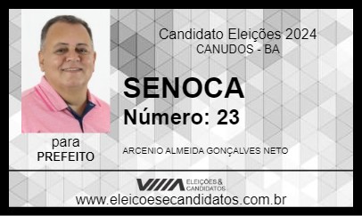 Candidato SENOCA 2024 - CANUDOS - Eleições