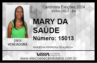 Candidato MARI DA SAÚDE 2024 - VERA CRUZ - Eleições