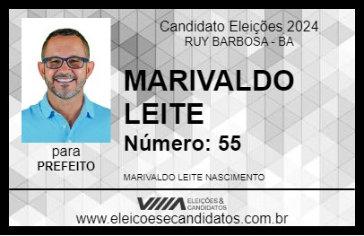 Candidato MARIVALDO LEITE 2024 - RUY BARBOSA - Eleições