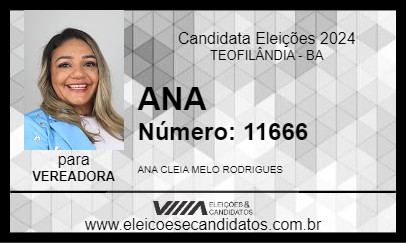 Candidato ANA 2024 - TEOFILÂNDIA - Eleições