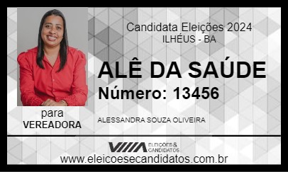 Candidato ALÊ DA SAÚDE 2024 - ILHÉUS - Eleições