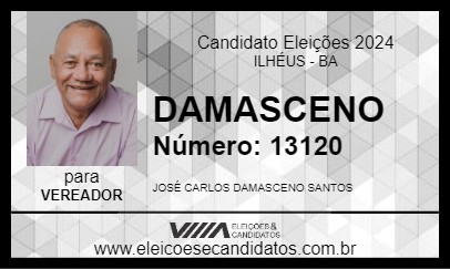 Candidato DAMASCENO 2024 - ILHÉUS - Eleições