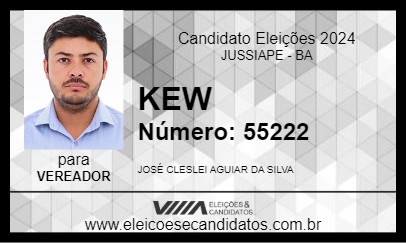 Candidato KEW 2024 - JUSSIAPE - Eleições