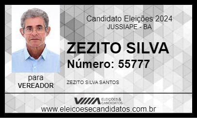 Candidato ZEZITO SILVA 2024 - JUSSIAPE - Eleições