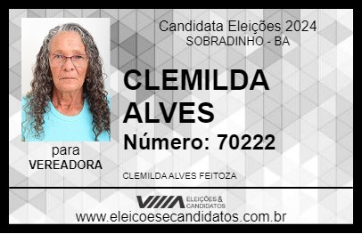 Candidato CLEMILDA ALVES 2024 - SOBRADINHO - Eleições