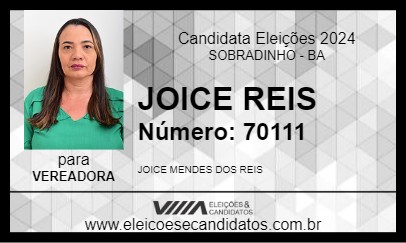 Candidato JOICE REIS 2024 - SOBRADINHO - Eleições