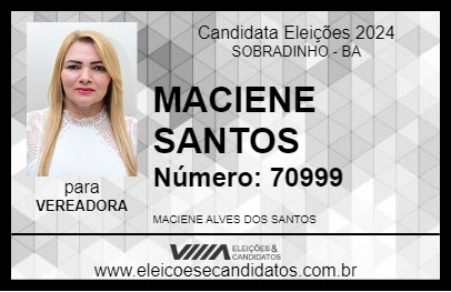 Candidato MACIENE SANTOS 2024 - SOBRADINHO - Eleições