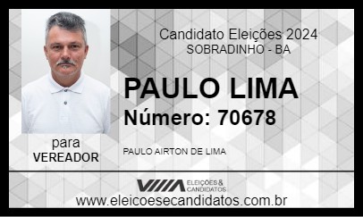 Candidato PAULO LIMA 2024 - SOBRADINHO - Eleições