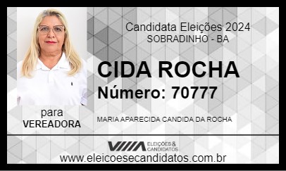 Candidato CIDA ROCHA 2024 - SOBRADINHO - Eleições