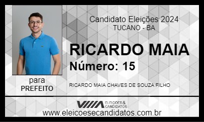 Candidato RICARDO MAIA 2024 - TUCANO - Eleições