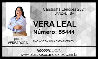 Candidato VERA LEAL 2024 - BANZAÊ - Eleições