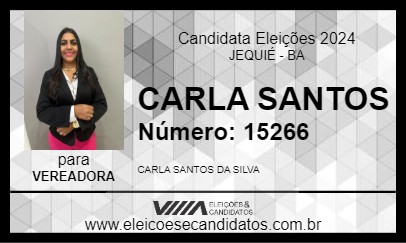 Candidato CARLA SANTOS 2024 - JEQUIÉ - Eleições