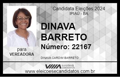 Candidato DINAVA BARRETO 2024 - IPIAÚ - Eleições